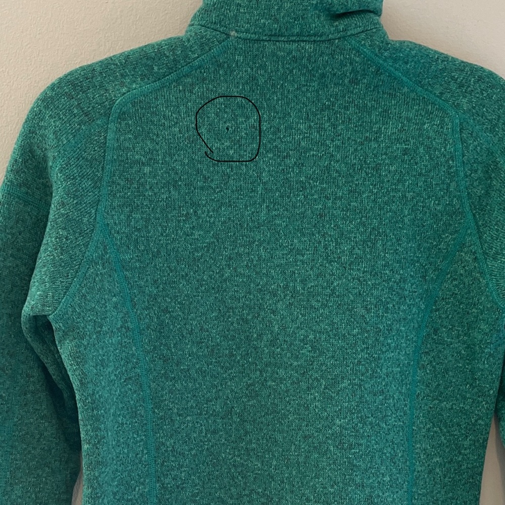 Patagonia Better Sweater 1/4 Zip Fleece Womens Size Medium Green Style #25617 - Picture 9 of 11